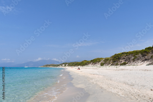 Saleccia beach  Corsica island  France
