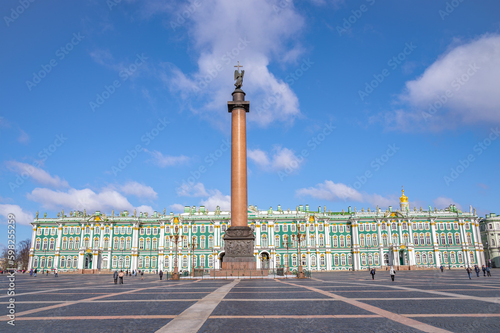 Palace Square on a spring day, Saint Petersburg