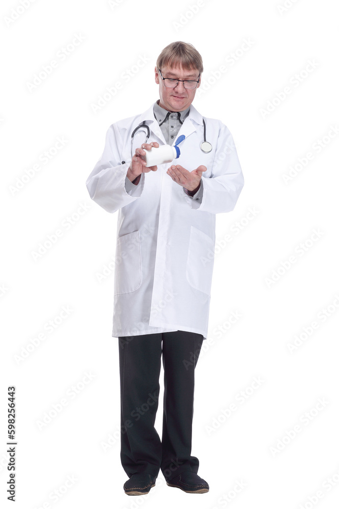 doctor expert using hand antiseptic. isolated on a white background. doctor expert using hand antiseptic. isolated on a white background.
