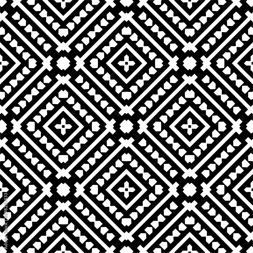 Seamless repeating pattern. Black and white pattern for web page, textures, card, poster, fabric, textile. Seamless repeating pattern. Black and white pattern for web page, textures, card, poster, fabric, textile.