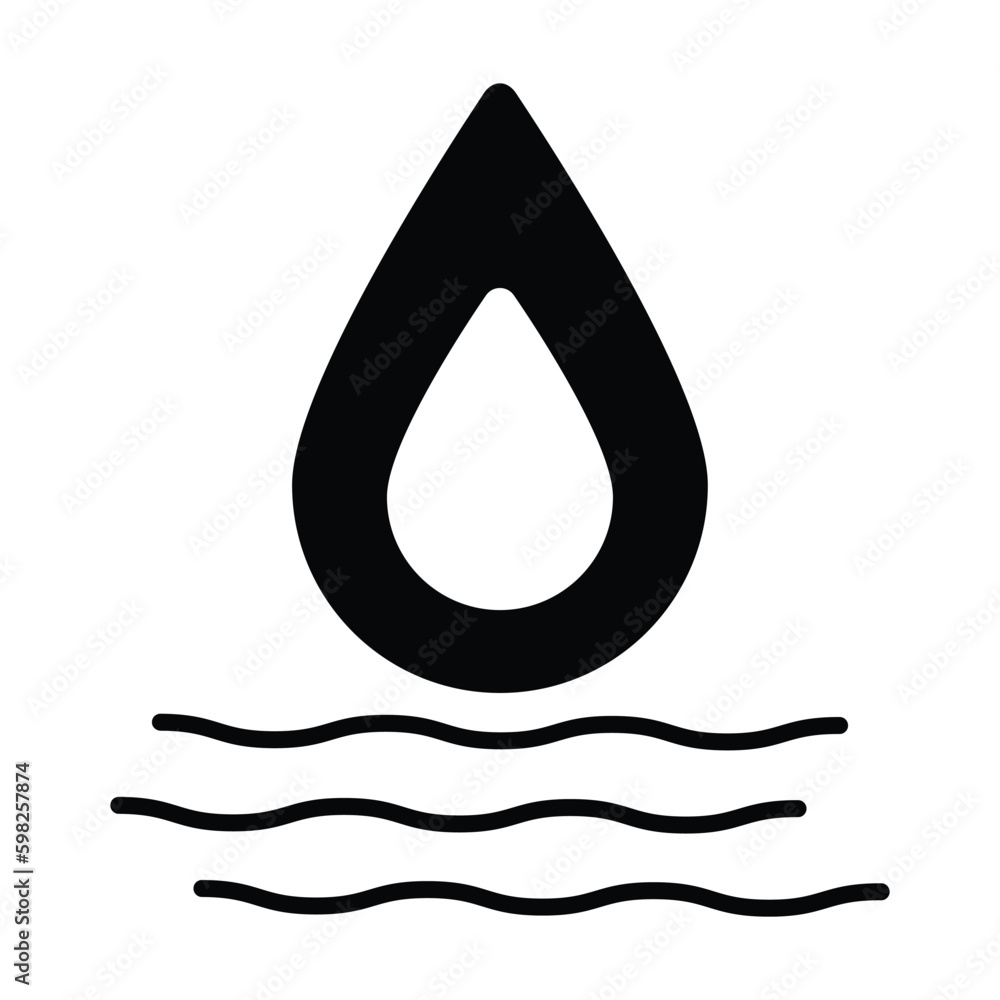 water drop icon, water vector, drop illustration water drop icon, water vector, drop illustration