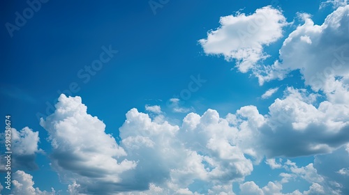 Summer blue sky bright winter air  blue sky concept sky and clouds background