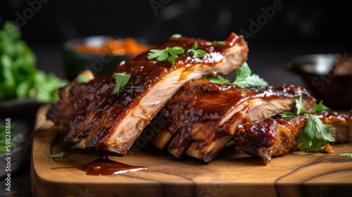 Different types of Ribs ready to eat