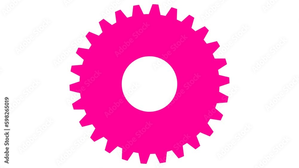 Animated pink symbol of gear spins. Concept of work, AI. Looped video. Flat vector illustration isolated on white background.
Animated pink symbol of gear spins. Concept of work, AI. Looped video. Flat vector illustration isolated on white background.