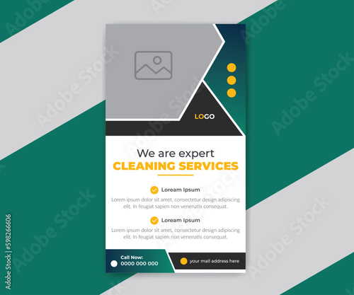 Home cleaning service instagram story design template