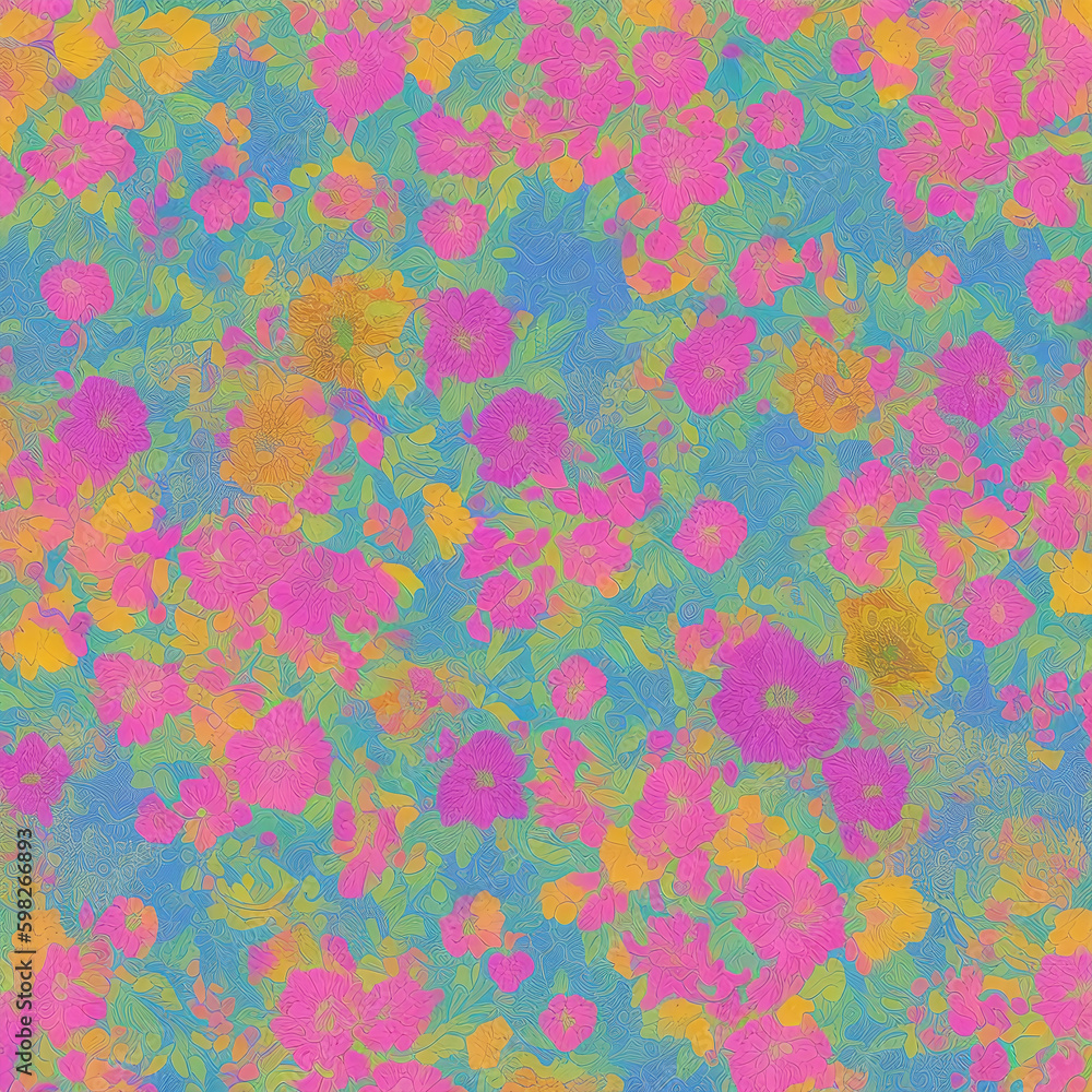 Flower like pattern created with Generative AI