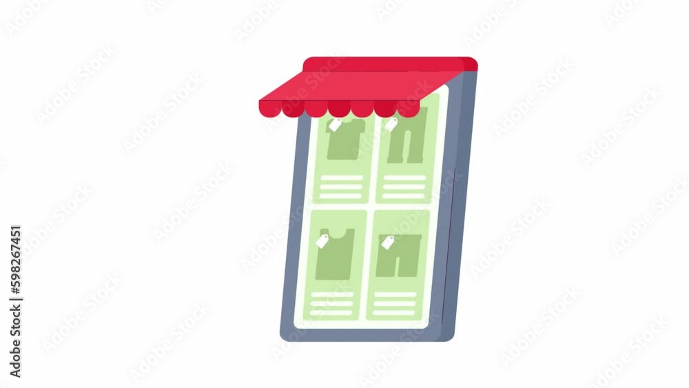 Online fashion app animation. Animated smartphone 2D cartoon flat object. Selling clothes online on mobile app 4K video concept footage on white with alpha channel transparency for web design Online fashion app animation. Animated smartphone 2D cartoon flat object. Selling clothes online on mobile app 4K video concept footage on white with alpha channel transparency for web design