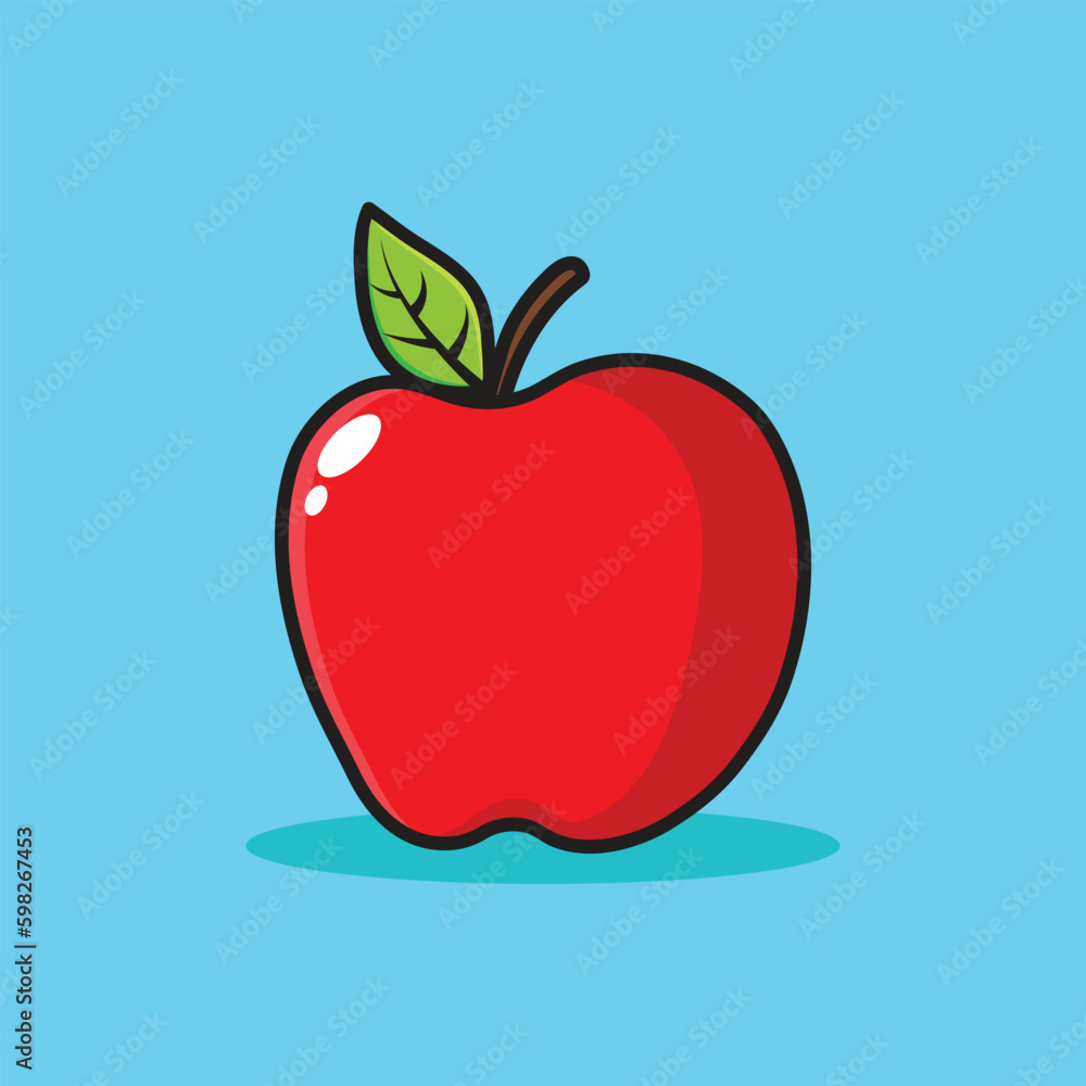 apple fruit cartoon illustration vector apple fruit cartoon illustration vector