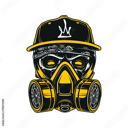 Skull in Respirator