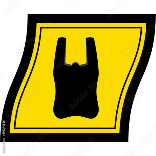 Plastic Bag Warning Safety Protection Sign Symbol
