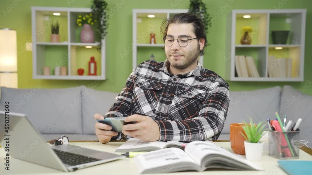Male student with attention deficit problems. Male student with attention deficit problems.