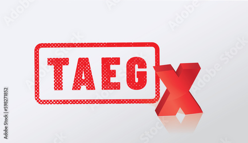 tampon TAEG - taux annuel effectif global (TAEG)