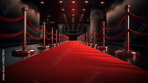 Red carpet. AI generated