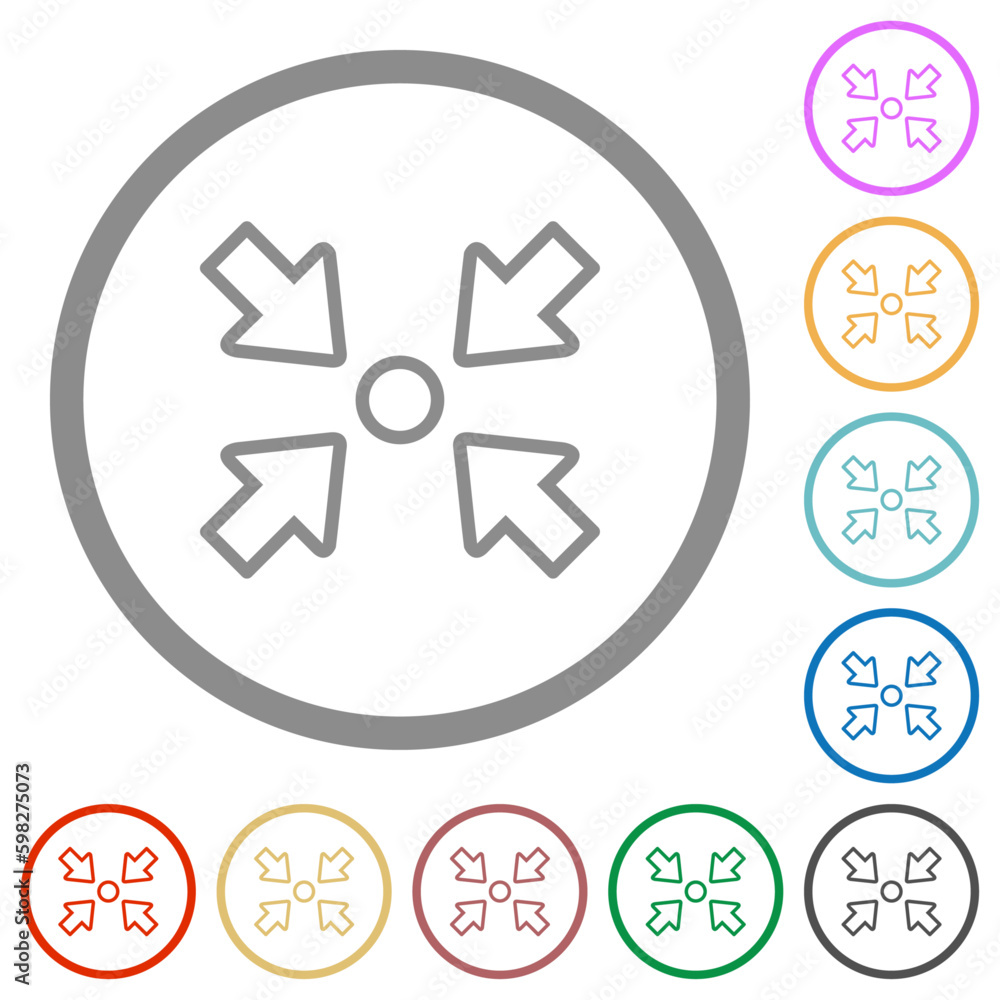 Centering object outline flat icons with outlines Centering object outline flat icons with outlines