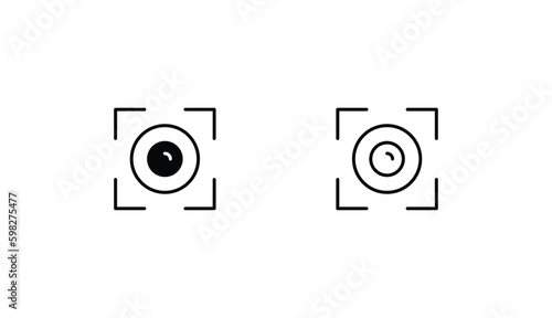 focus icon design with white background stock illustration
