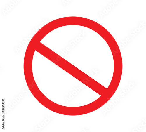 Free Download Ban sign on white background. Stop sign on white background. - GFXLoad