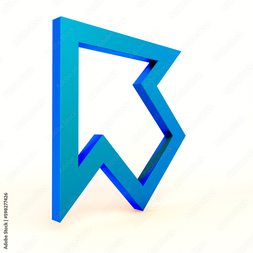 Cursor Icon Left Side In White Background Cursor Icon Left Side In White Background