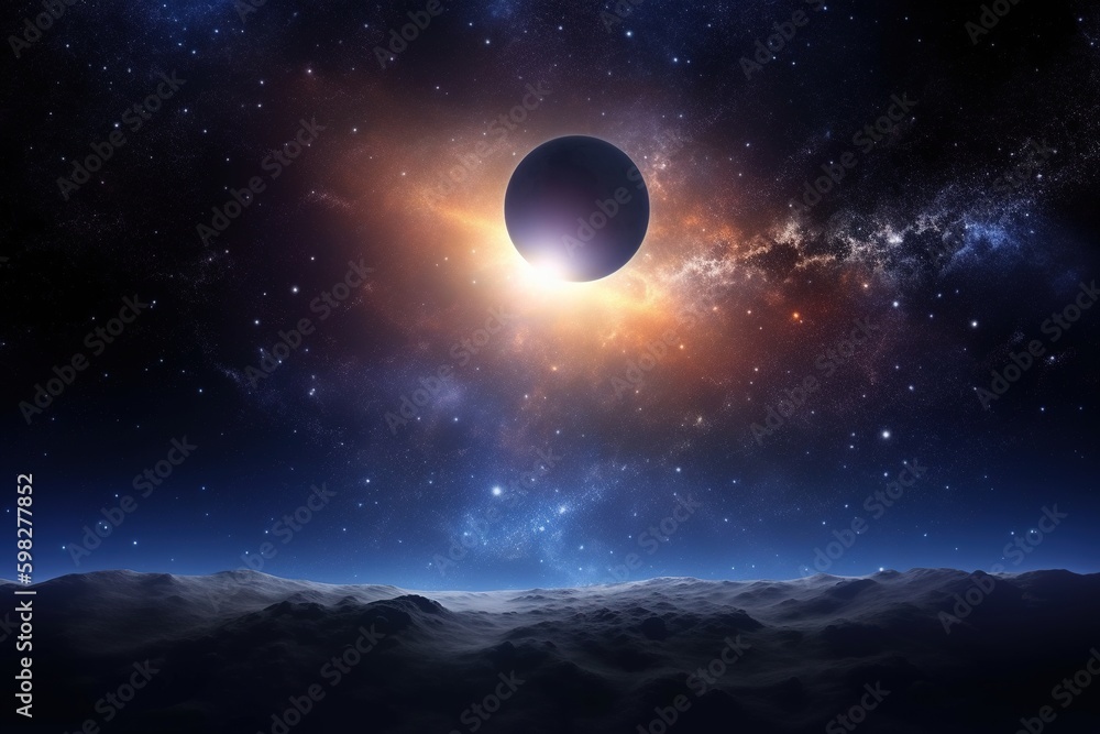 Fototapeta premium Background of galaxy and stars