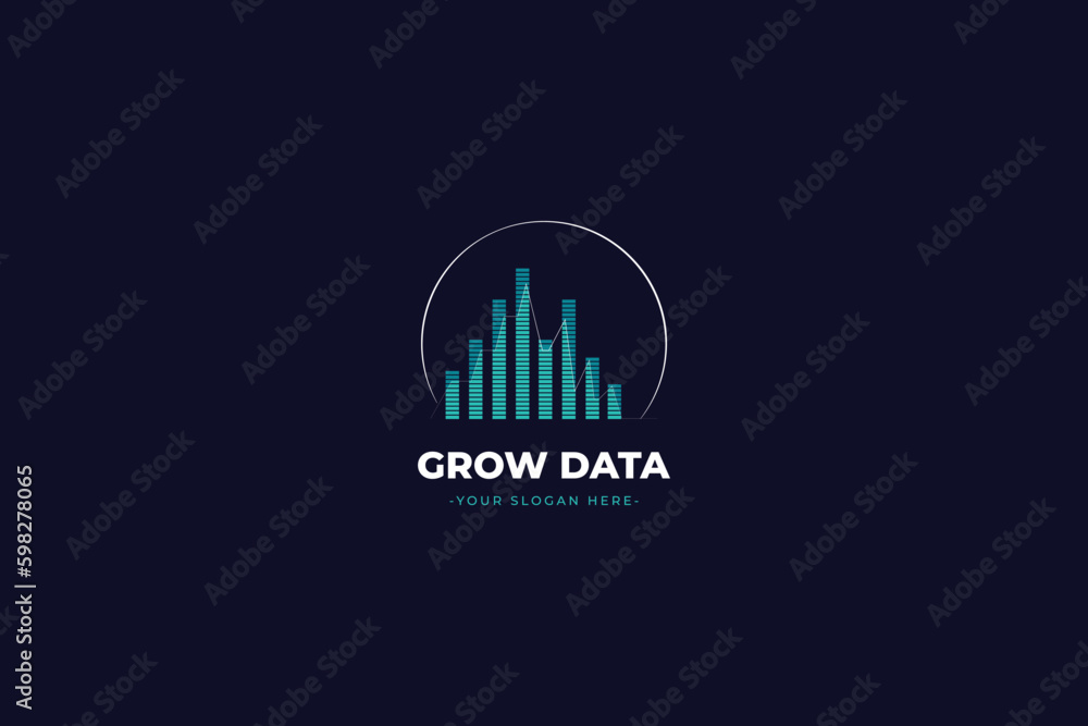 hand drawn data logo template illustration hand drawn data logo template illustration