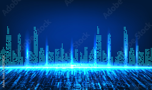 Smart city technology Bringing technology into use in the city to become a smart city, controlling public utilities through the network system Add convenience to the people in the city.
