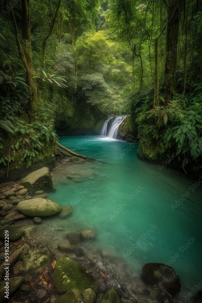 Fototapeta premium waterfall in the forest
