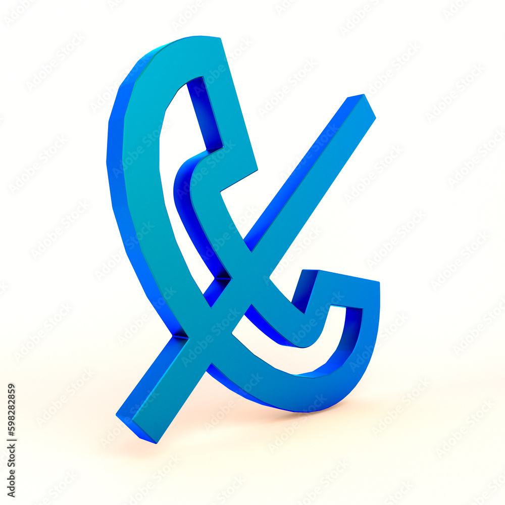 Phone Disabled Left Side In White Background Phone Disabled Left Side In White Background
