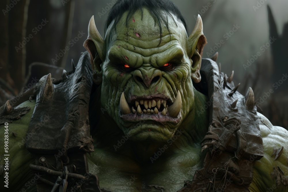 Green orc. Generate Ai Green orc. Generate Ai