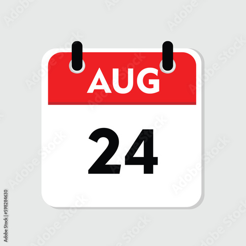 24 august icon with white background