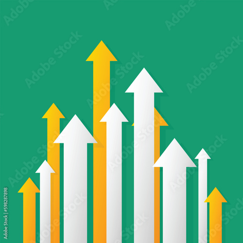 arrows pointing up arrows up trend grow up economic graph