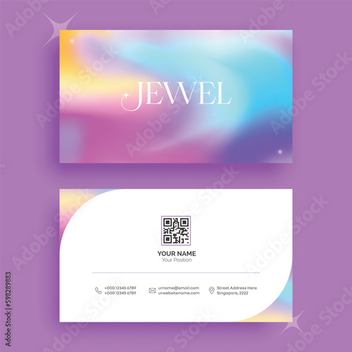 Double-sided Creative Vector business card mockup 