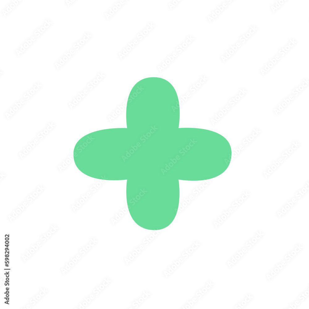Green plus element Green plus element