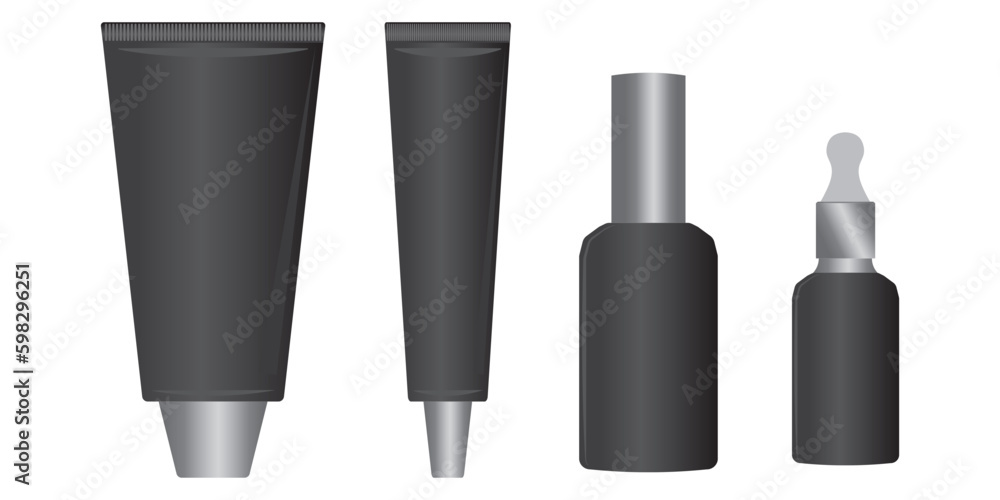 Obraz premium containers for cosmetics icon, vector, illustration, symbol