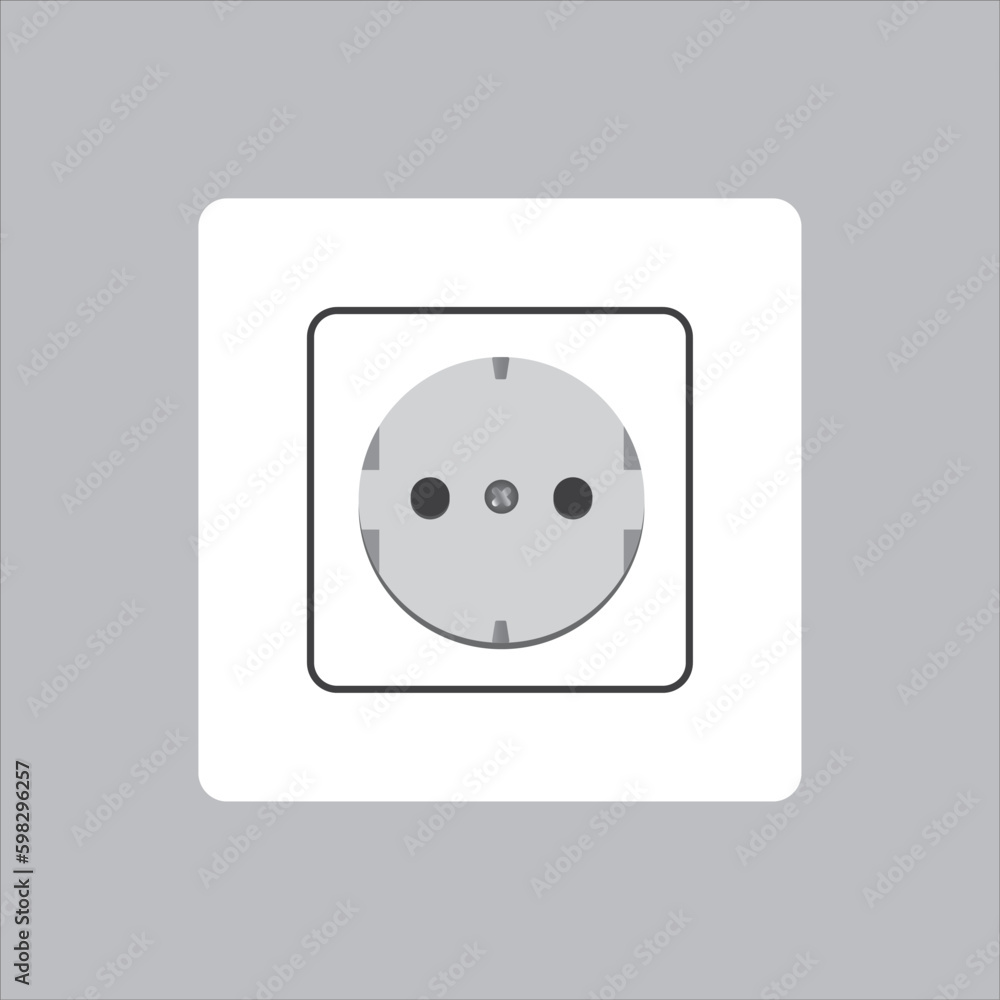 power outlet icon, vector, illustration, symbol power outlet icon, vector, illustration, symbol