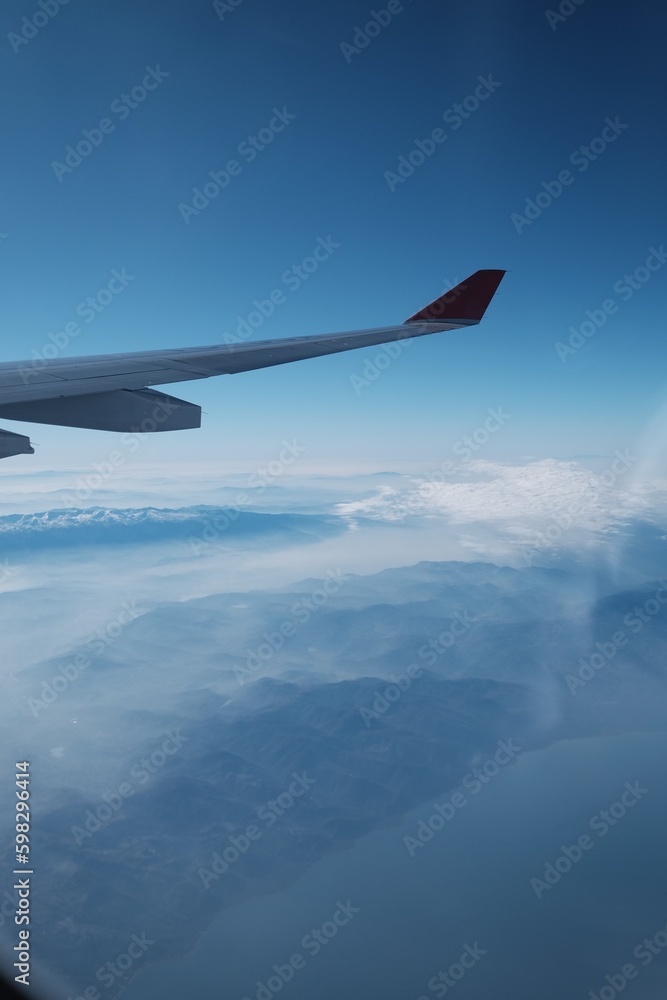 Obraz premium view from airplane window