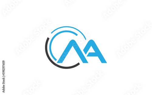 Free Download Technology and tech connect circle logo design with alphabet brand and business flat icon design - GFXLoad