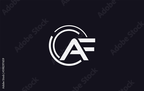 Technology and tech connect circle logo design with alphabet brand and business flat icon design