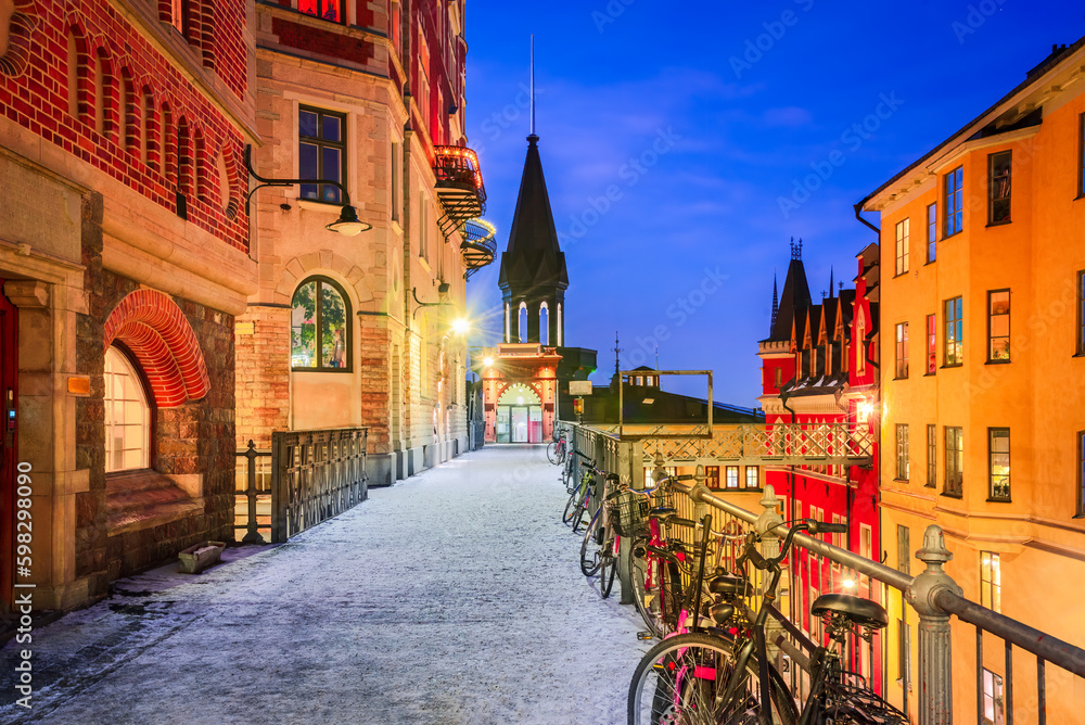 Stockholm, Sweden. Bellmansgatan is a picturesque street in the heart of trendy Sodermalm district.