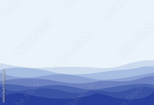 Abstract background with waves in blue tones.