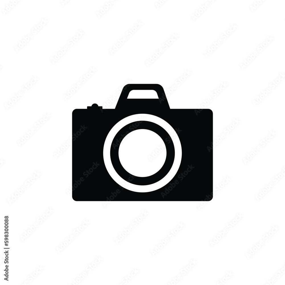 Camera icon vector art illustration.