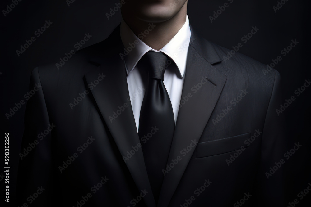 A professional businessman donning a corporate tie and elegant suit. The enigmatic nature of the business world and leadership dynamics. Young caucasian lawyer being successful at work. Generative AI. A professional businessman donning a corporate tie and elegant suit. The enigmatic nature of the business world and leadership dynamics. Young caucasian lawyer being successful at work. Generative AI.