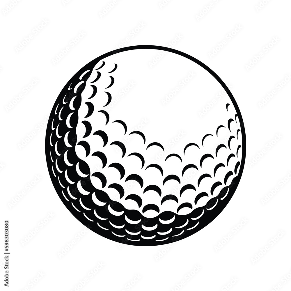 Photography golf ball vector design