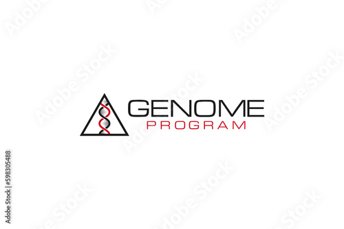 DNA logo Deoxyribonucleic acid  Genetic human molecular genome program Biological Technologies