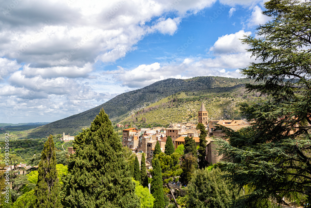 Tivoli. A town and comune in Lazio, central Italy. Roman Campagna, rural landscape.