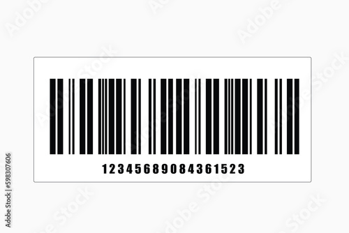 Realistic barcode icon. Barcode vector illustration.
