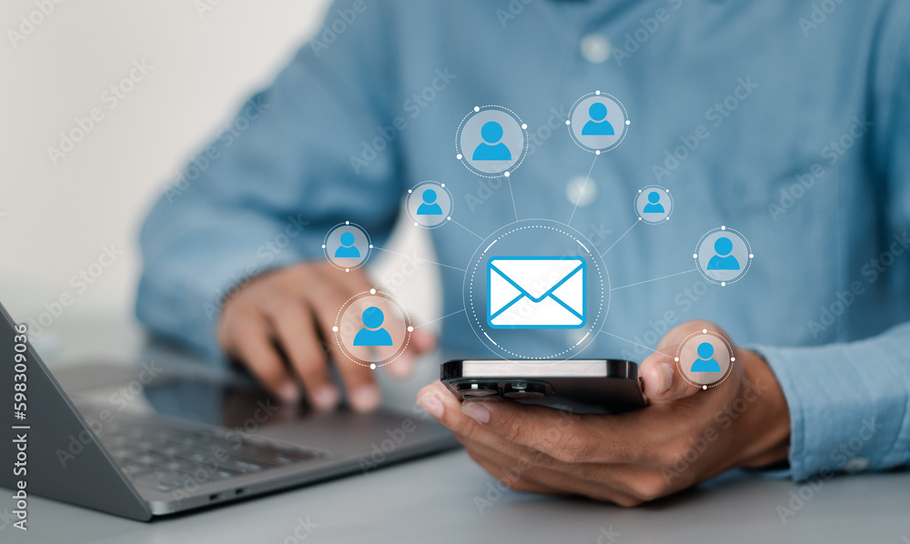 Send bulk documents via email. Direct selling projects in business List of customers who want to send by email. Online people network. Symbol marketing or newsletter concept, diagram. Send bulk documents via email. Direct selling projects in business List of customers who want to send by email. Online people network. Symbol marketing or newsletter concept, diagram.
