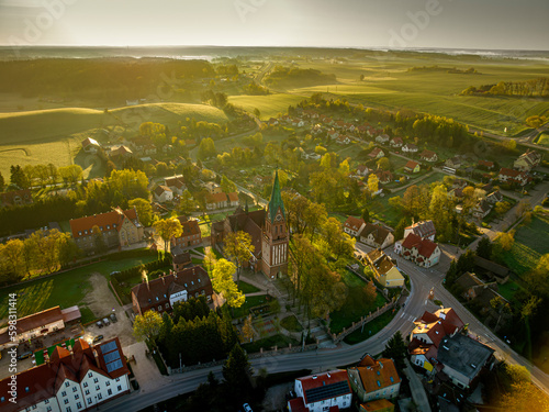 Fototapeta Naklejka Na Ścianę i Meble -  Basilica of the Nativity of the Blessed Virgin Mary in Gietrzwałd, Warmia and Mazury, Poland, Europe