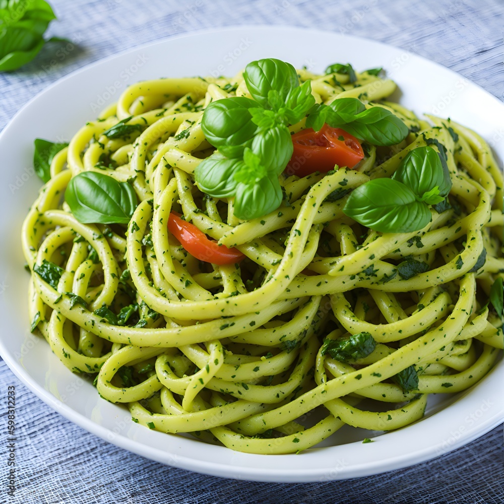 pasta with tomato sauce and basil pasta with tomato sauce and basil