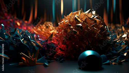 Wallpaper abstract 3d render 09 Ai Generated © Kosmic Noise