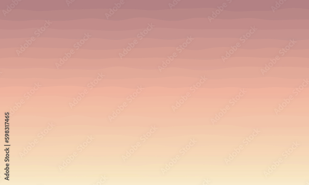 Multicolor wavy layered abstract background flat design style. Pink skin tone gradient