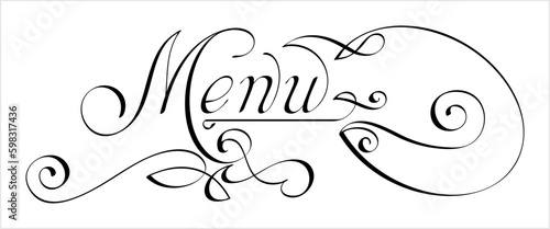 Menu Hand Drawn Pen Ink Style M_2304001